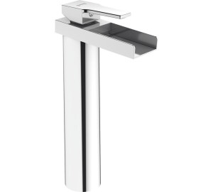 Monomando de lavabo cascada alto Cromado Kenjo